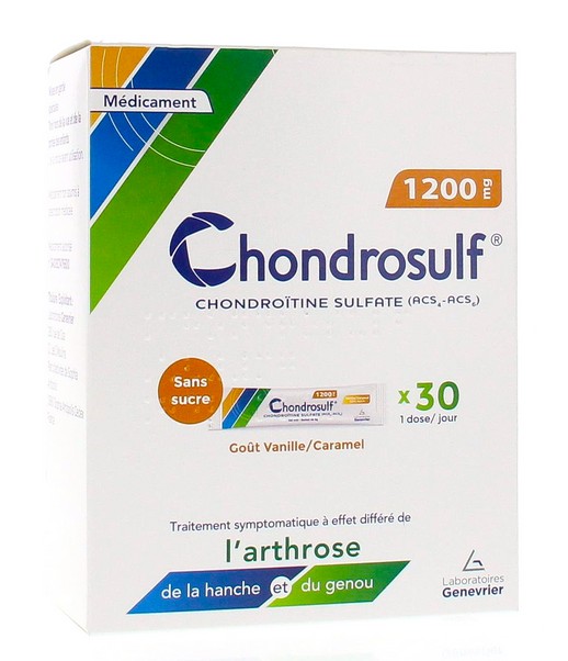 Chondrosulf 1200mg 30 Sachets Sans Sucre